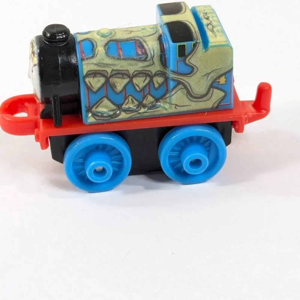 Thomas & Friends train mini Dino Gordon #607 dinosaur skeleton blue‎ spooky toy